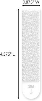 Command Large Picture Hanging Strips, Damage Free Hanging Picture Hangers, No Tools Wall Hanging Strips for Living Spaces, 14 White Adhesive Strip Pairs(28 Command Strips) - Image 2